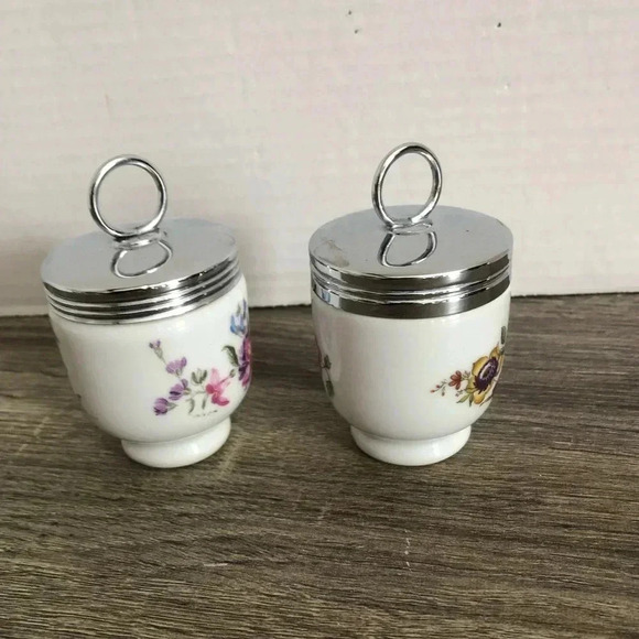 Vtg Royal Worcester Egg Coddlers - Picture 10 of 12